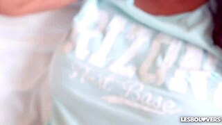 afternoon shopping two girls orgasm in bed