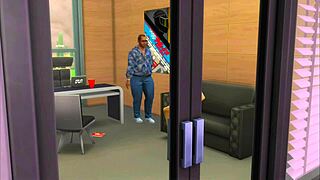 In the car service center, the boss fucks a fat customer wearing heels