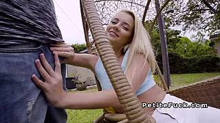 Cock hungry petite spinner rides monster cock pov