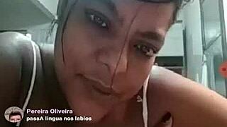 brazilian bbw teaser shows off big tits on webcam 😍