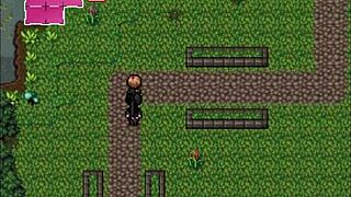 Watch this hentai game where two busty milfs receive a double facial in zombies retreat part 12