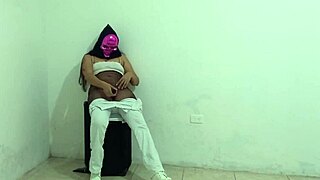 Does the latina wife get fucked like a whore while watched on Halloween?