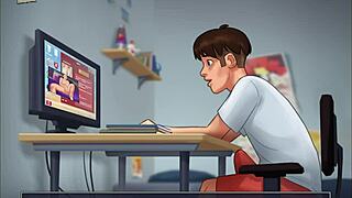 Summertime Saga bölüm 136 çizgi anime hentai sahneleri içeriyor