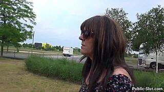 Public Sex In The City With Slutwife Marion