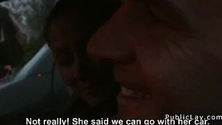 Watch this couple bang indoors after public pickup