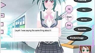 Detailed exploration of Umichan Maiko classroom cheaters part 2 in hentai anime