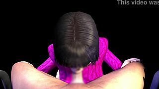 【3dエロアニメーション】家族みんなのお姉ちゃんの着衣フェラ【射精あり】
