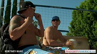 Brunette babe kortney kane fucking in groupsex