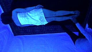 gigi breeze gets blacklight massage, top teen experience