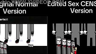 Comparing Original and Sex Censored Versions of Rhythm Heaven Fever