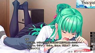 Kirika Wonders How to Handle Small Breasts on the Island Game