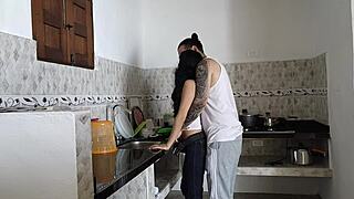 Fucking Girlfriend in Kitchen POV Tattoo