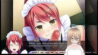 Detailed scene of an otoko orgy at maid boy manor 02 with gameplay in español