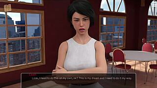 the knockout master 18 story unfolds outdoors with a brunette