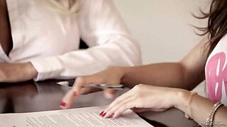 Brandi Love And Nina North In Babysitter Job With Mature FFM Threesome Sucking Cock