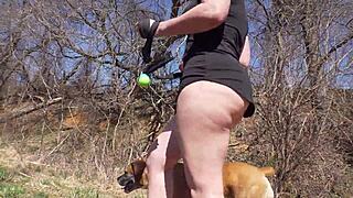 Oops, My Minidress Shows Anal Tail Plug!