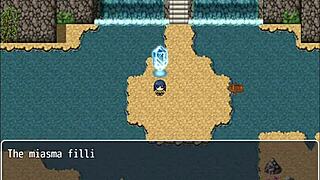 What is Ciella doing under the counter for the pervert prince? Luciella watches in NTR sisters part 8