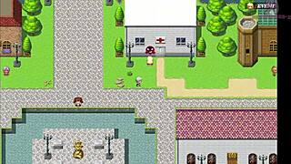 In Bravely Default's wedding, the hero looks for his partner bathing.