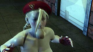 cammy experiences penetration in all holes during 3d hardcore