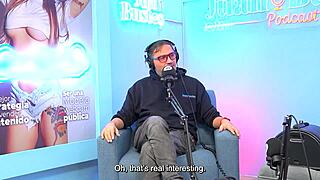 annie marin fucks friend on podcast doggystyle