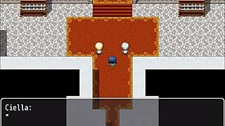 What is Ciella doing under the counter for the pervert prince? Luciella watches in NTR sisters part 8