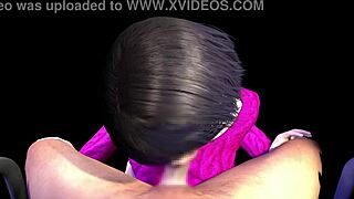 【3dエロアニメーション】家族みんなのお姉ちゃんの着衣フェラ【射精あり】
