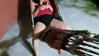 Stepmom's Pussy Out Of Shorts Workout