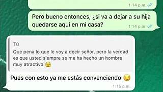 Latina tara rico has hot whatsapp chat with stepfather