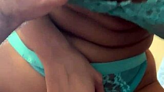 blonde wife in lingerie sucking cock