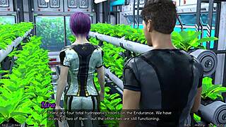 Stranded in space meeting shy emo girl in game