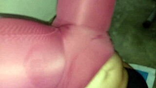 Exercising warms up curvy athletic body for fitness