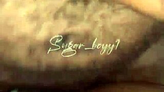 ebony girl with cute pussy takes a big black cock deep inside in missionary