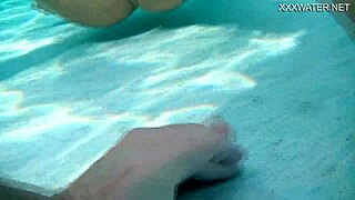 underwater self sex with purple dildo by nora shmandora