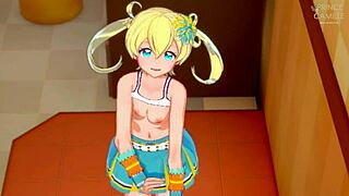 in the dressing room with emo moegi