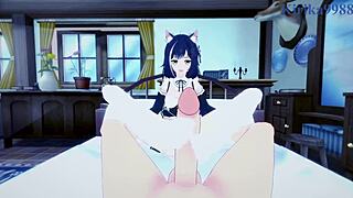 Karyl and Arisa engage in intense POV sex with creampie in Princess Connect Re Dive hentai