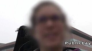 Watch this Russian milf fuck in public with her couple?