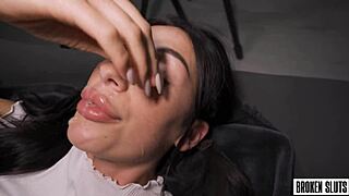 juicy alison’s just a throat for cum in wild doggystyle! 😜