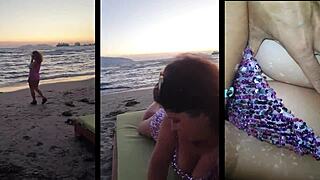 Stranger Fingered A Milf On A Public Beach Before A Disco