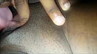 Stepmom bathes in caribbean shower.