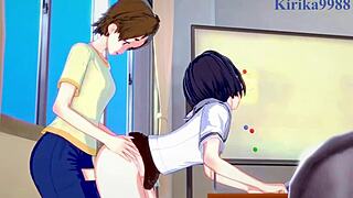 Kasumi Nomura, Olivia a Chisato Higuchi v futanari sexe hentai