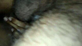Girl bent over in bathroom, taking that big monster cock doggystyle