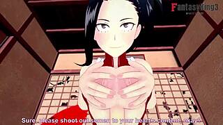 Momo Yaoyorozu Bangs Hard in Boku No Hero