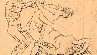 vintage comic illustration from antique collection