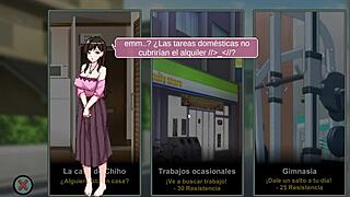 hentai game ntraholic wife sucking dick balcony