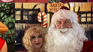 Bedstemor Carmen nyder en dampende ferie knald i missionær stil