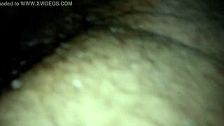 Girl bent over in bathroom, taking that big monster cock doggystyle