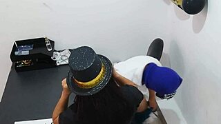 Who cares about the party! The masked doctor gets seduced by his nurse in the office!