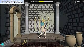 In fuckerman ero ring 0 2, the blonde rides a monster cock for anal and blowjob action with cum