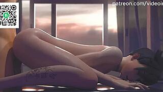 overwatch hentai with dva tracer licking mercy’s pussy