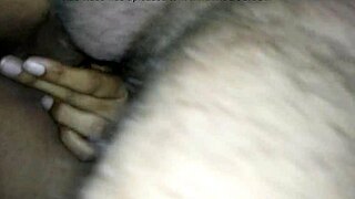 Girl bent over in bathroom, taking that big monster cock doggystyle